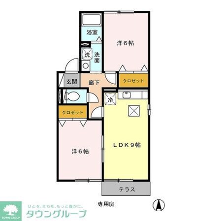 ディアコート A/Bの物件間取画像